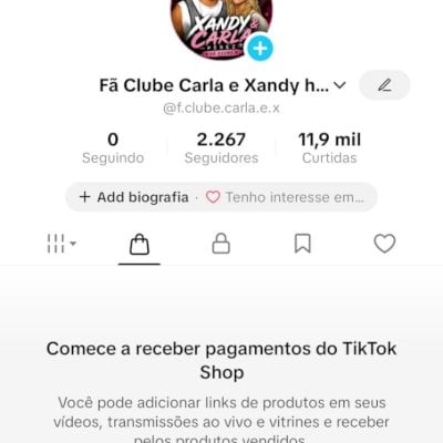 Conta com shop liberado