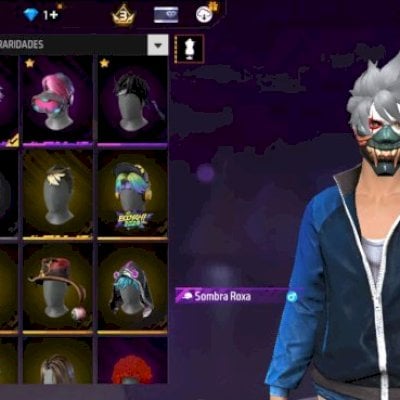 🔥 CONTA FREE FIRE RARA 🔥  Conta criada em 2019 tem sombra roxa e Jaqueta asus