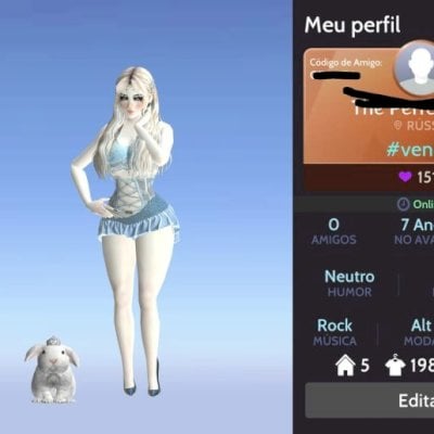 Vendo Conta Feminina Rica Nível 50