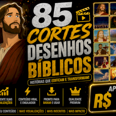 85 Cortes Desenhos Bíblicos_Conteúdo Cristão-_ENTREGA AUTOMÁTICA 🎯