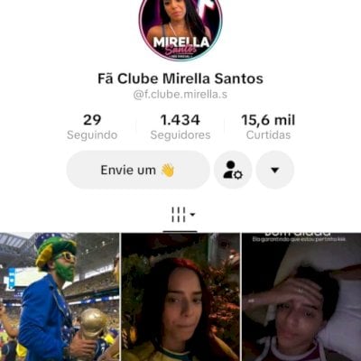 Vendo conta do tik Tok bem engajada