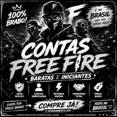 ⚪CONTAS INICIANTES BARATAS FREE FIRE ⚪