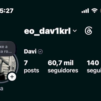 Conta 60 mil seguidores