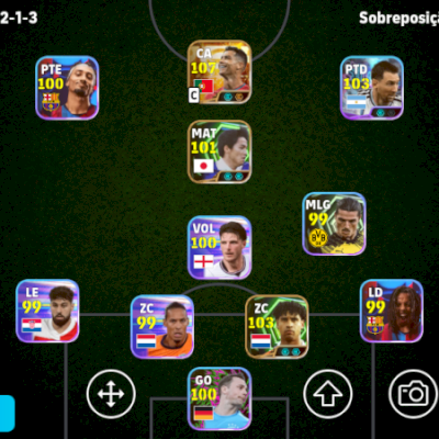 Conta Efootball Força 3108 2 Icons 1 Big Time e 1 Showtimes Brabos