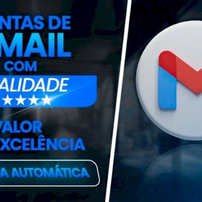 CONTAS GMAIL/GOOGLE NOVAS