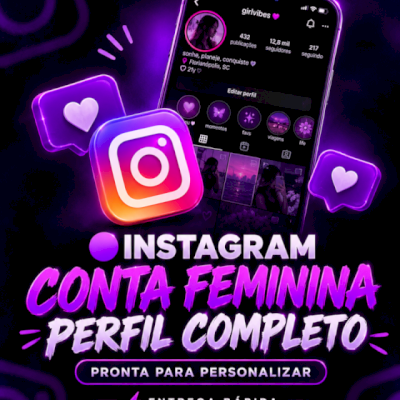 🟣 INSTAGRAM | CONTA FEMININA | BIO | FOTO DE PERFIL + SEGUIDORES