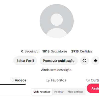 CONTA TIK TOK 1,8K SEG (SHOP ATIVO) (VITRINE DAQUI A 30 DIAS) LEIA A DESCRIÇÃO!