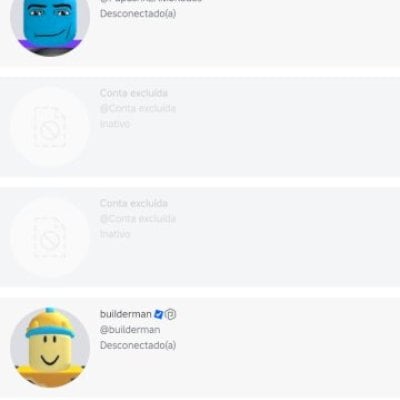 Conta de roblox 2010 seguida pelo builderman