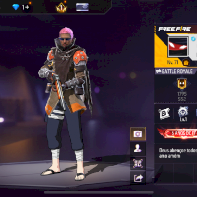 Conta de free fire top pra vender