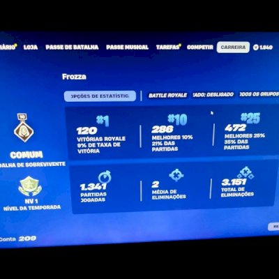 CONTA FOUNDERS EDITION 1800K VBUCK LEVEL 209 COM SKINS RARAS