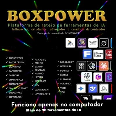 Combo com 30 ferramentas de IAs Premium