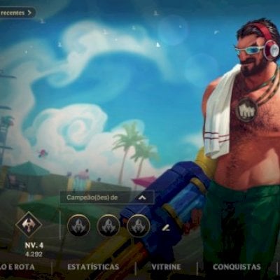 CONTA LOW ELO COM SKIN AKALI ROSA DE CRISTAL