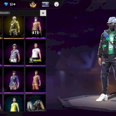 CONTA DE FREE FIRE BÁSICA PARA INICIAR COM QUASE 5 ANOS/UMP ATT E ALGUNS ITENS
