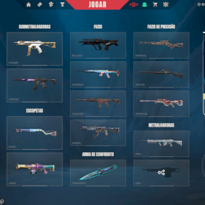 Conta Valorant com muita SKIN!! (BRL1706.20 gastos)