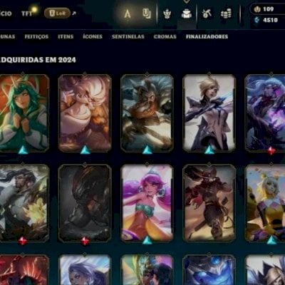 Conta UNRANKED, Campeões: 115, Skins: 53, Nível: 145
