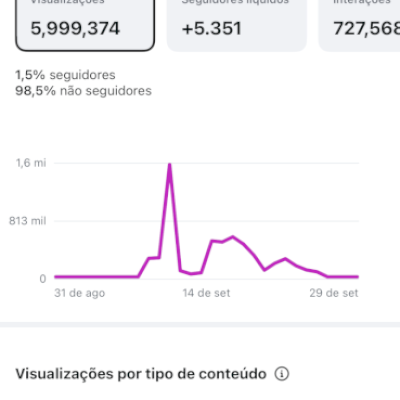 Conta 5k de seguidores organico engajada