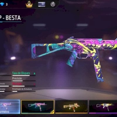 CONTA LEVEL 80 FULL ROXA