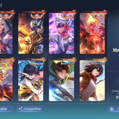 Conta ótima com várias skins