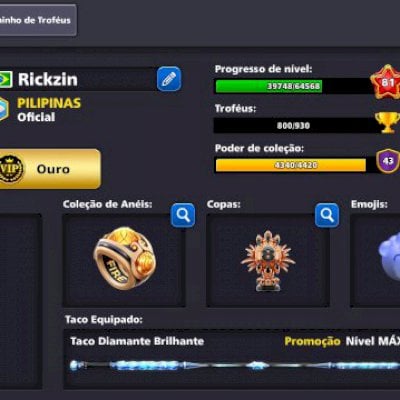 Conta 8 Ball Pool