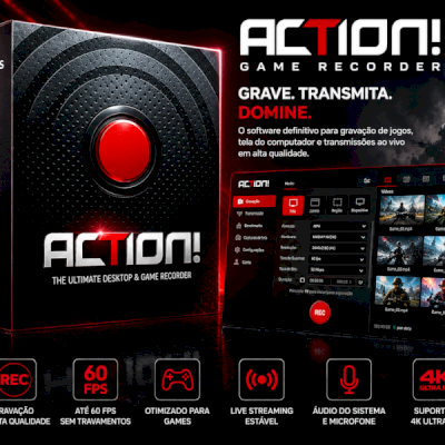 Action - Gravador de tela + Licença ( Entrega Automática )