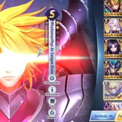 Conta Saint Seiya awaking top e livros(melhores cavaleiro)