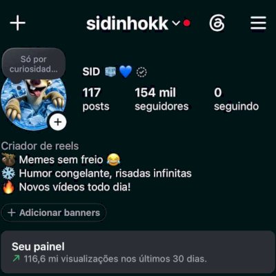 Conta Instagram 154k