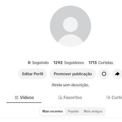 CONTA TIK TOK 1,2K SEG E 1,7K DE CURTIDAS (CONTAS TIK TOK)