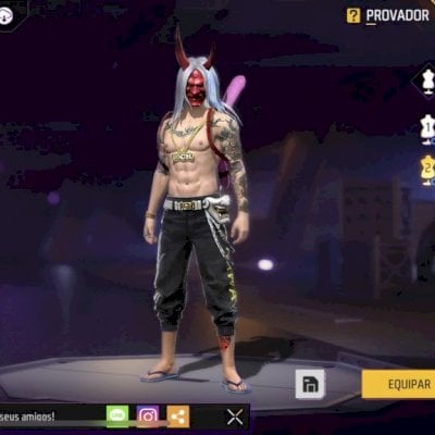 Free fire conta rara samurai zumbificado