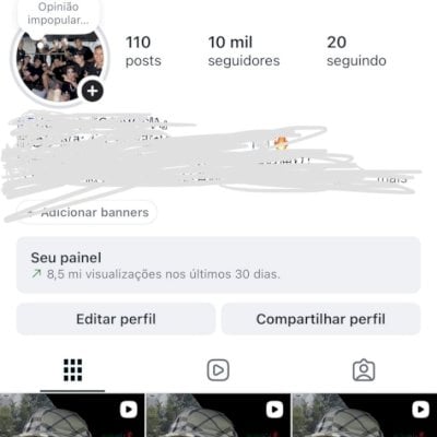 Conta 10k de seguidores super engajada