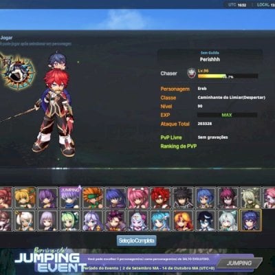 Conta Grand Chase full 90 com todos chars despertados