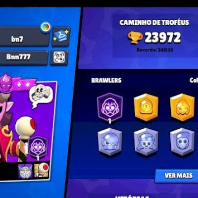 CONTA DE BRALW STARS 23K/CLASH ROYAL 6K(DUAS CONTAS VÃO JUNTAS)