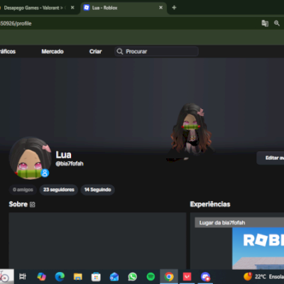 Vendo conta feminina de roblox!