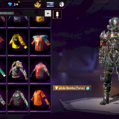 Vendo conta do free fire com passe esquadrão anti bombas