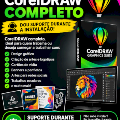 VENDO CORELDRAW COMPLETO TOTALMENTE DESBLOQUEADO