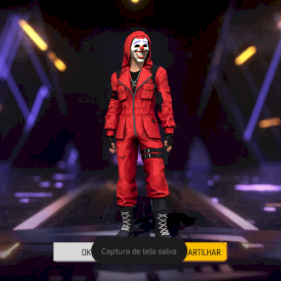 Conta free fire com conjunto top frifas