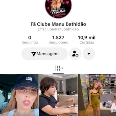 Vendo conta do tik Tok bem engajada