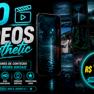 Pack 20 Vídeos Aesthetic | Conteúdo TikTok, Reels e Shorts |ENTREGA AUTOMÁTICA