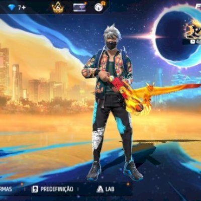 Conta free fire antiga 8 anos com angelical azul