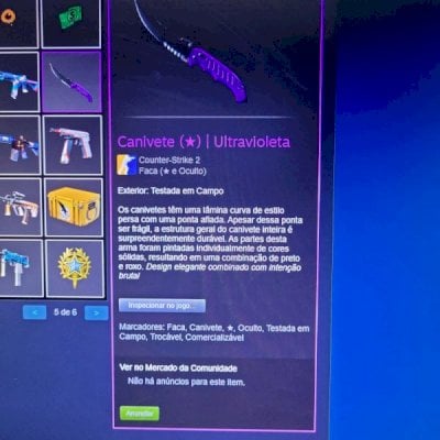 Conta steam com Outlast 1 e 2, GTA V, darkest Dungeon e 3 mil em skins de CS