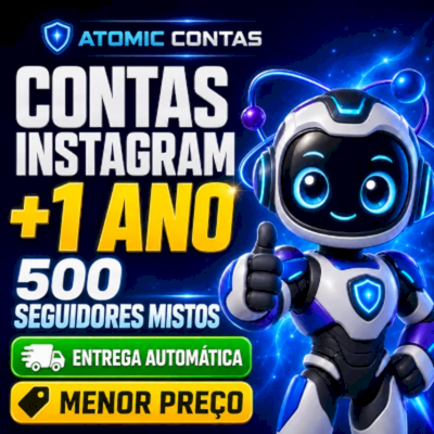 🚨CONTA INSTAGRAM + DE 1ANO + 500 SEG MISTOS ENTREGA AUTOMÁTICA + MENOR PREÇO 🚨