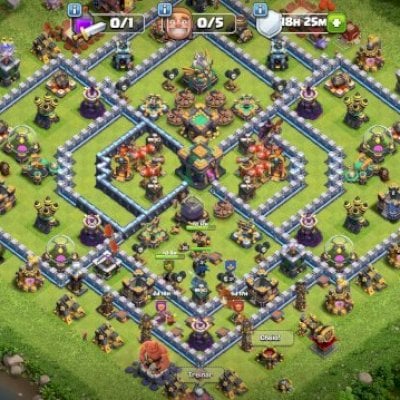 CV 14; 71% FULL; 5 EQUIP. ÉPICOS; 5 CONSTR+APRENDIZ+ALQUIMISTA; 2.398 GEMAS; CC.