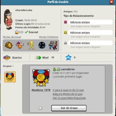 Conta Habbo 2010