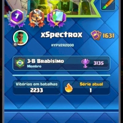 Conta de clash royale 7 anos deck lv max