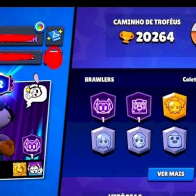CONTA DE BRAWL STARS | 20K DE TROFÉUS |81 BRAWLERS + 8 LENDARIOS