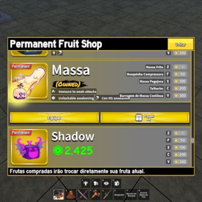 Conta Roblox de Blox fruits, Volleyball legends e Fisch. (Desconto de 50%)