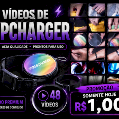 48 Vídeos Strapcharger-Conteúdo Viral para Reels/Shorts/TikTok-ENTREGA AUTOMÁTIC