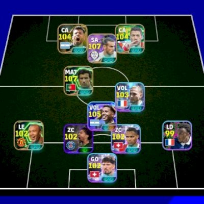 Conta de efootball com Gareth Bale,Luis Figo,Enzo Fernandez,Totti...