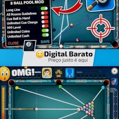 🎱🔥Domine o 8 Ball Pool com Hack de Mira & Tabelas Exclusivas🔥🎱