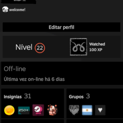 VENDO CONTA 275 jogos