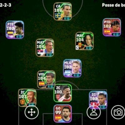 CONTA EFOOTBALL 3164 com : stojkovic, Totti, ibrahimovic, guardiola e mais